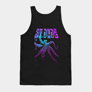 St Dude Octopus (Neon) Tank Top